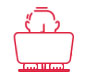 ECU Remapping icon of a man at a laptop