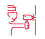 Workshop Icon of a man drilling a hole